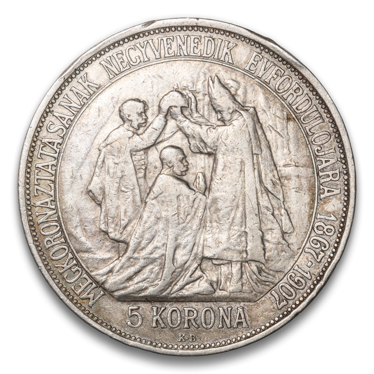 Hungary Silver 5 Korona 1907