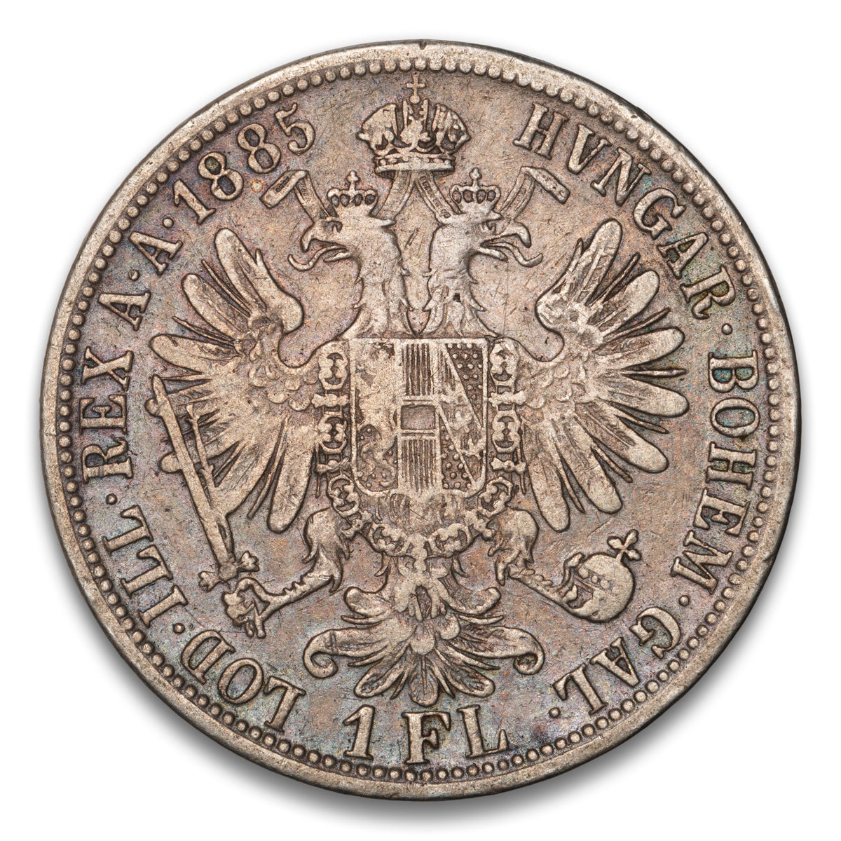 Austria Silver 1 Florin 1885