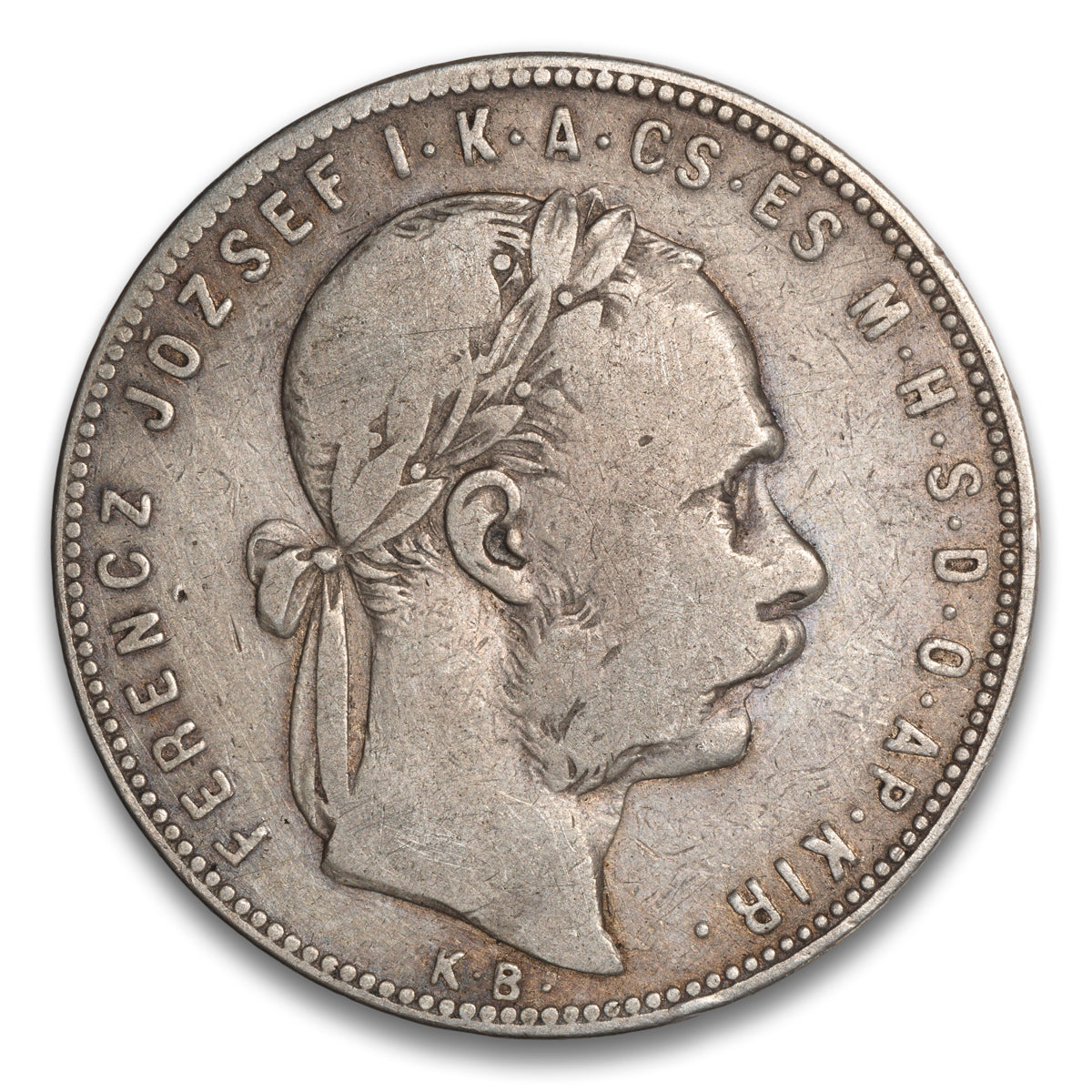 Hungary Silver 1 Florin 1880 KB