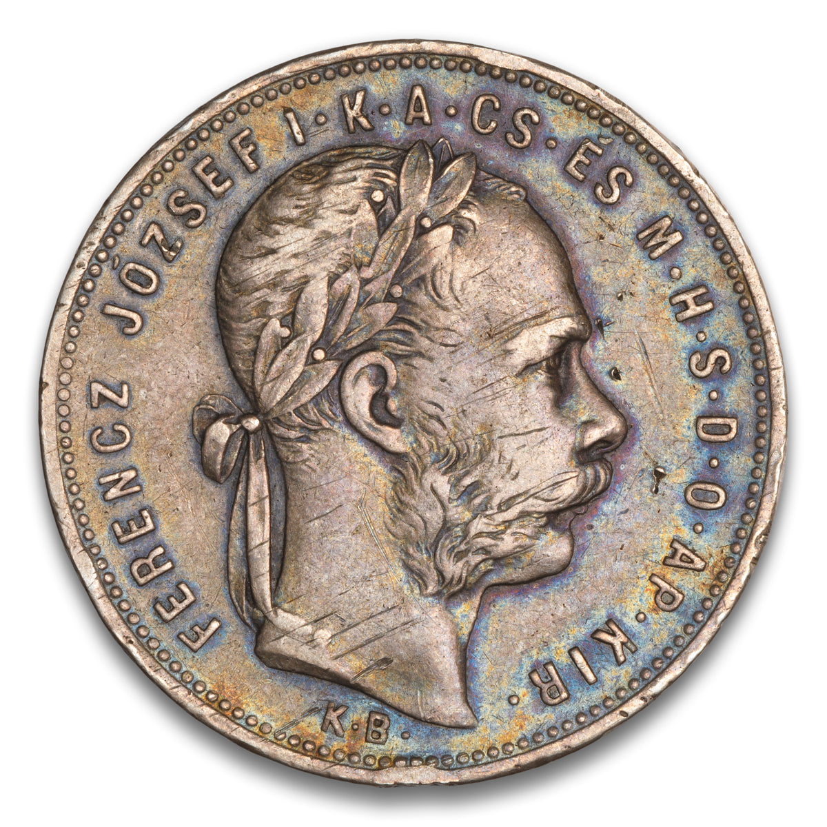 Hungary Silver 1 Florin 1881 KB