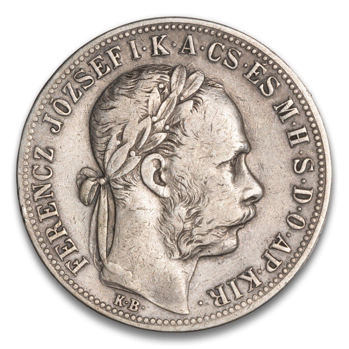 Hungary Silver 1 Florin 1882 KB