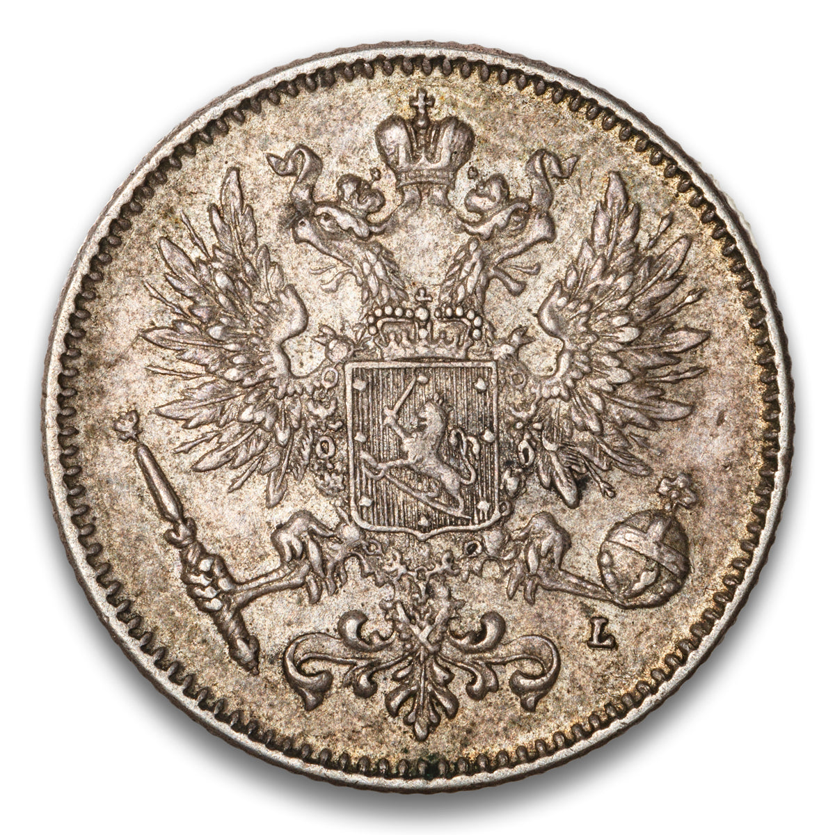 Finland Silver 50 Pennia 1907 L