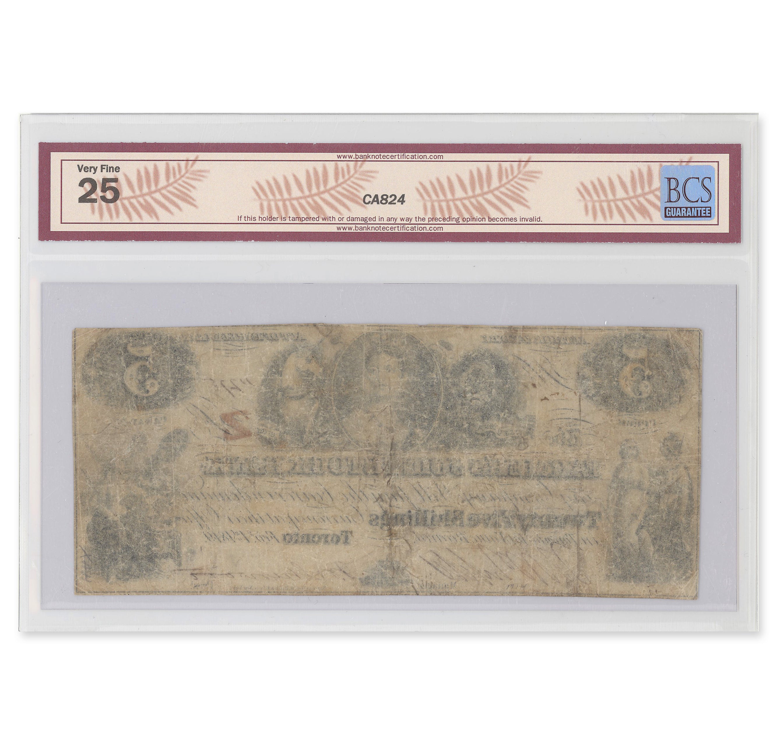 $5 1849 280-12-06 Farmers Joint Stock Banking Co. Phipps-Sherwood BCS VF-25