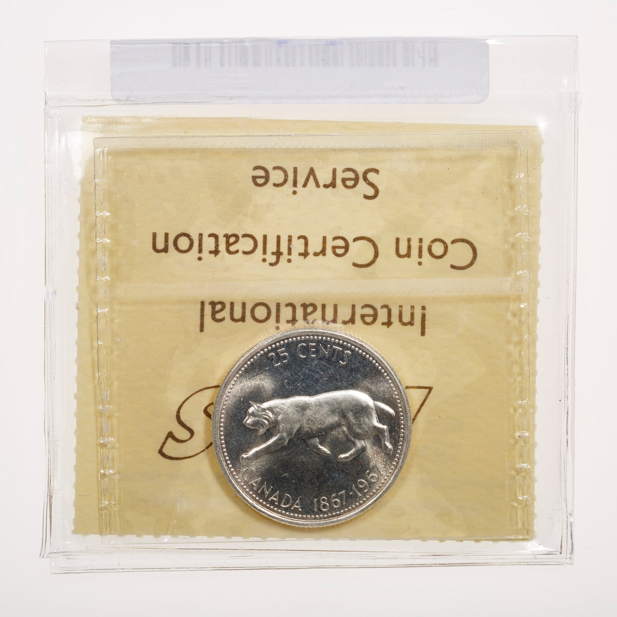 25 Cent 1967 ICCS MS-65