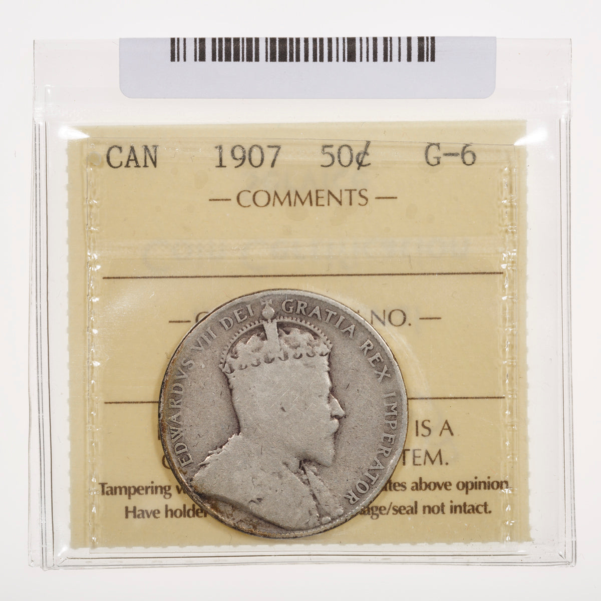 50 Cent 1907 ICCS G-6