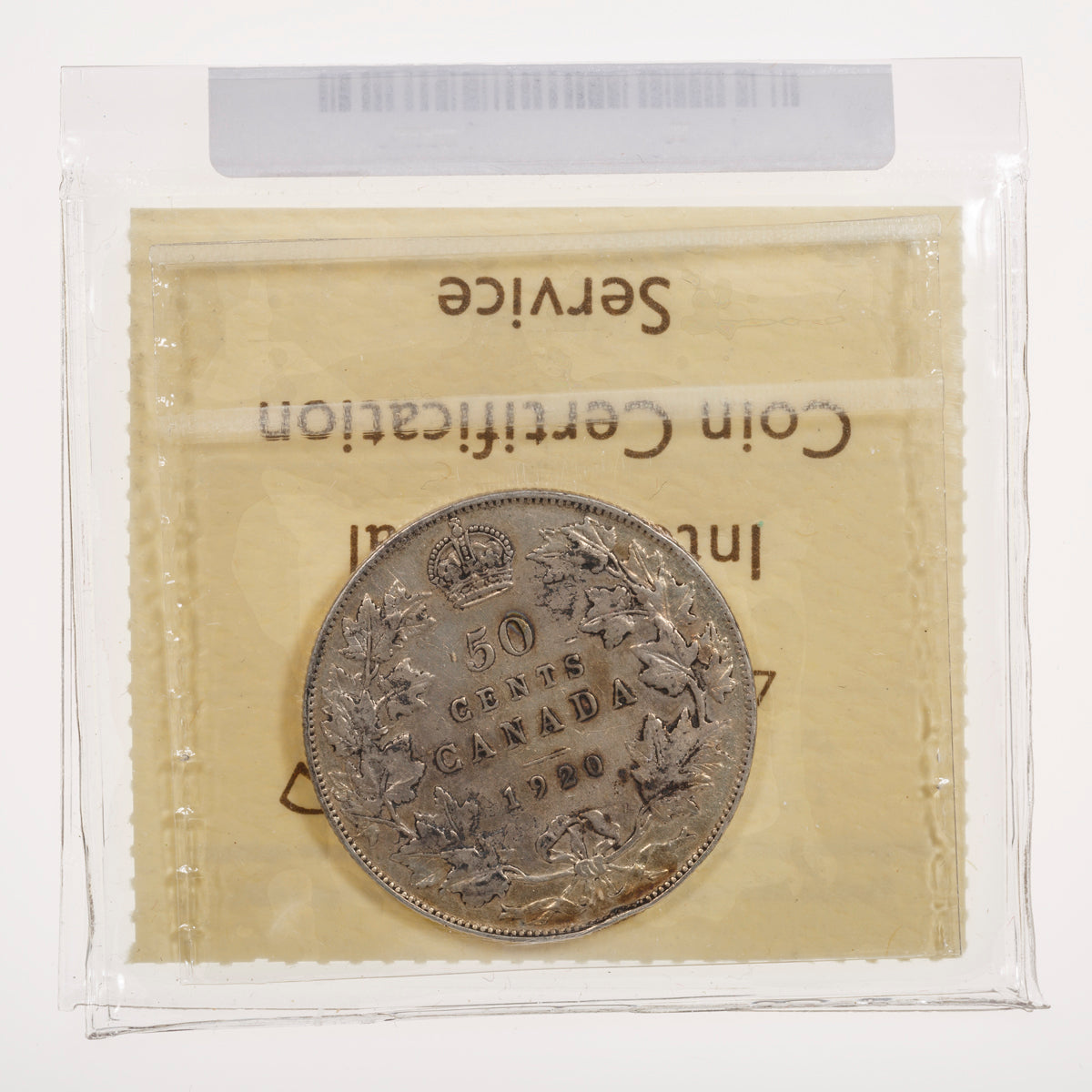 50 Cent 1920 Narrow 0 ICCS F-12