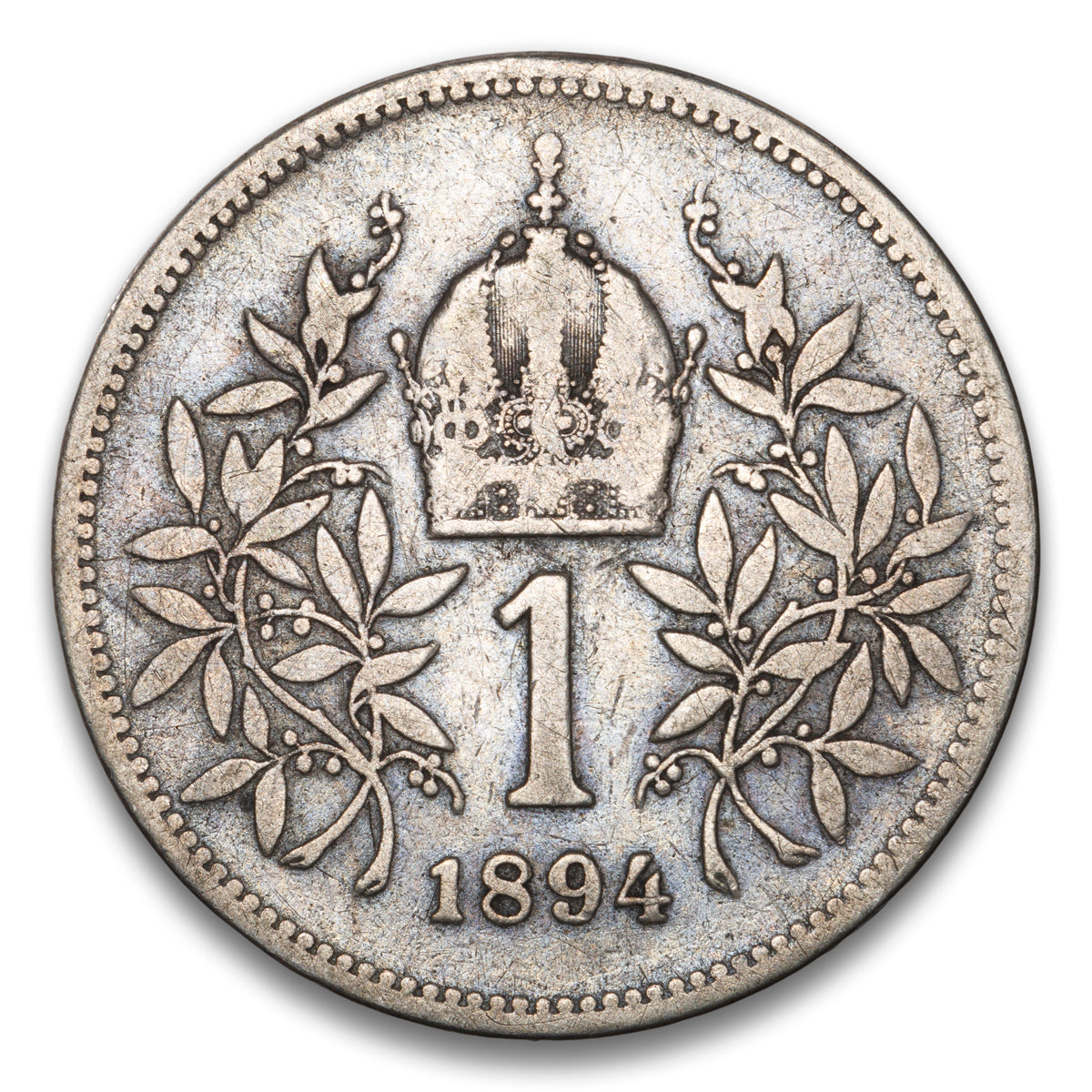 Austria Silver 1 Corona 1894