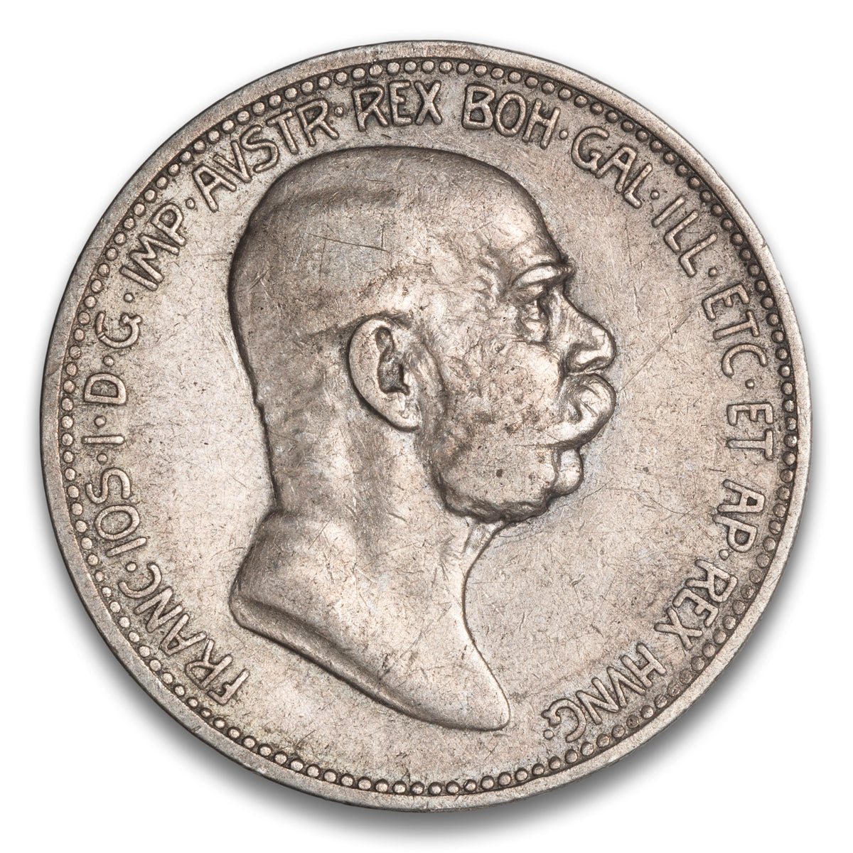 Austria Silver 1 Corona 1908