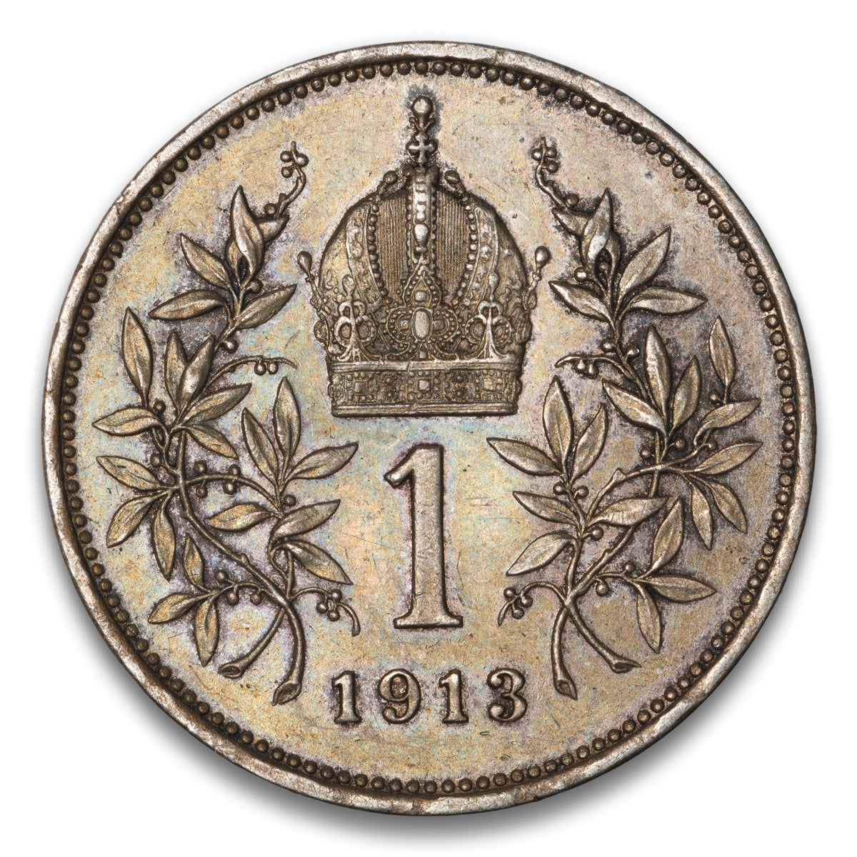 Austria Silver 1 Corona 1913