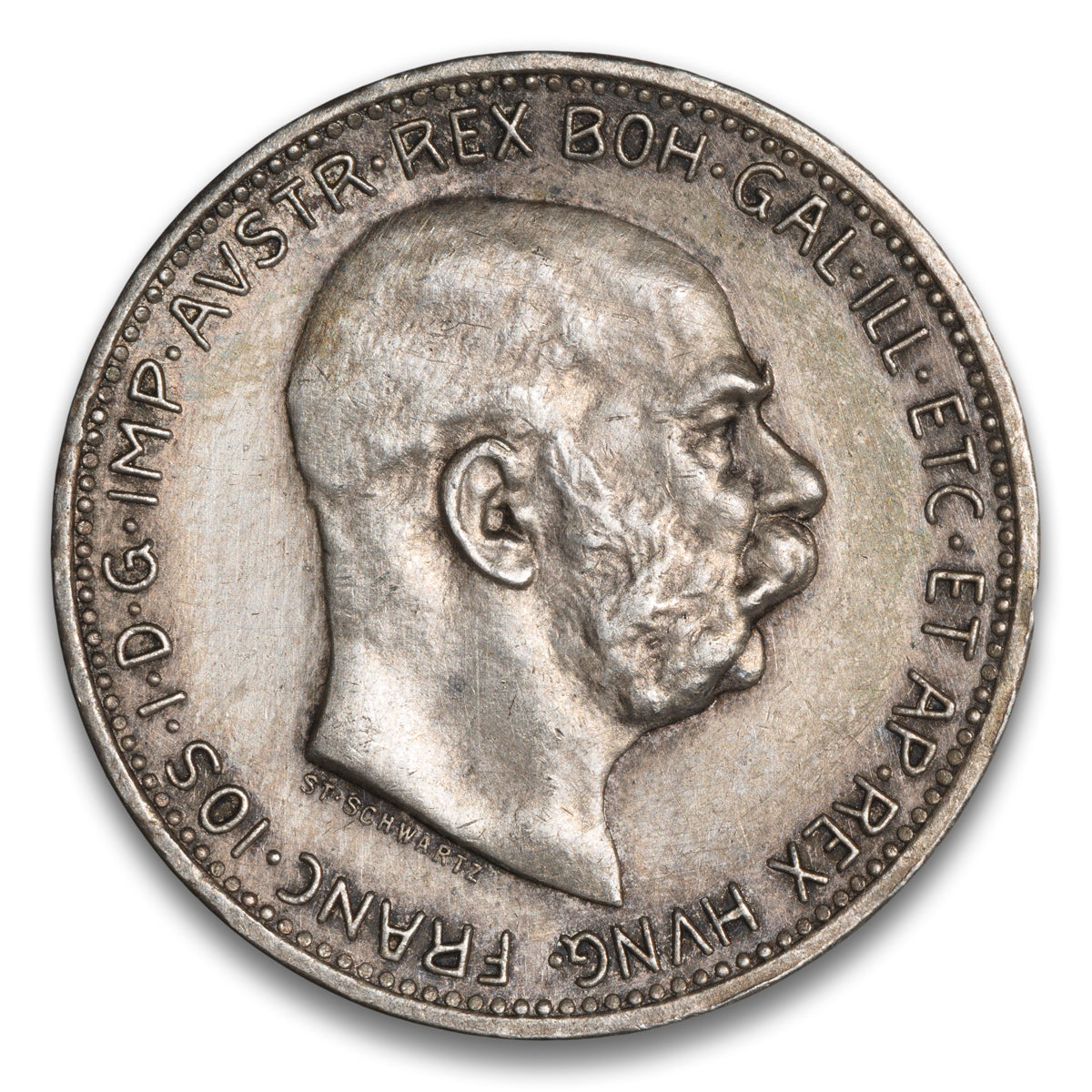 Austria Silver 1 Corona 1913