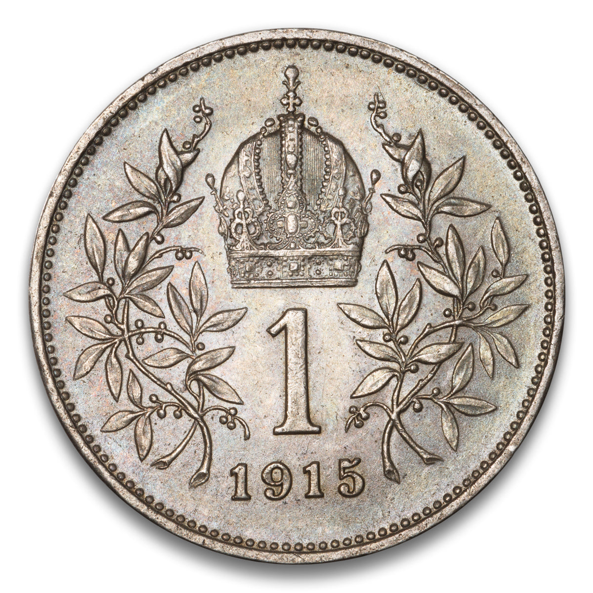Austria Silver 1 Corona 1915