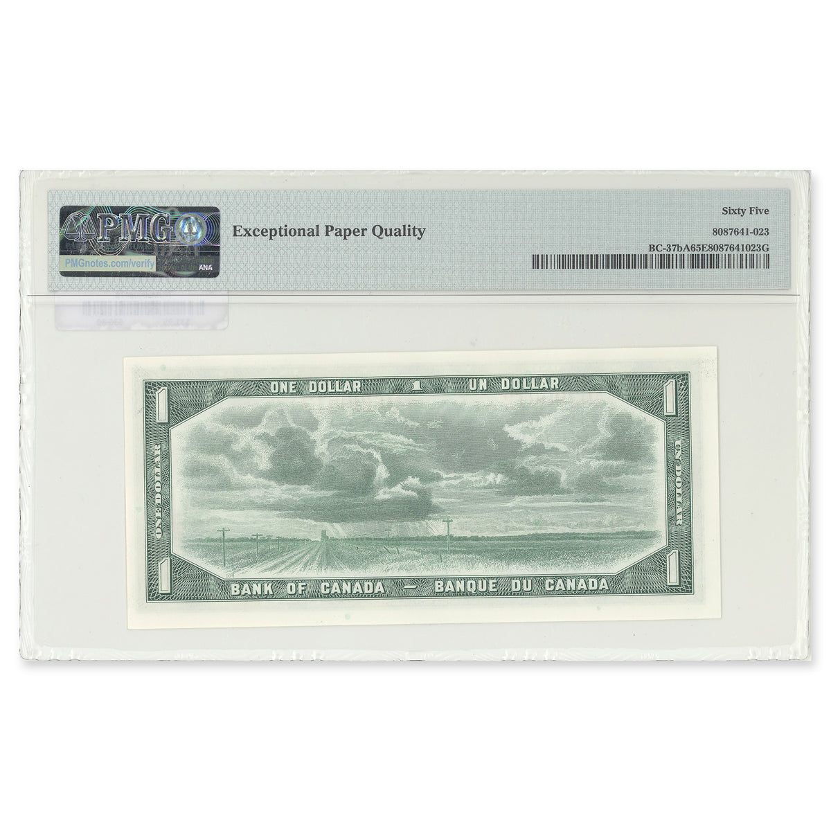 $1 1954 Replacement Modified Series BC-37bA Beattie-Rasminsky Prefix *A/A PMG GUNC-65 EPQ