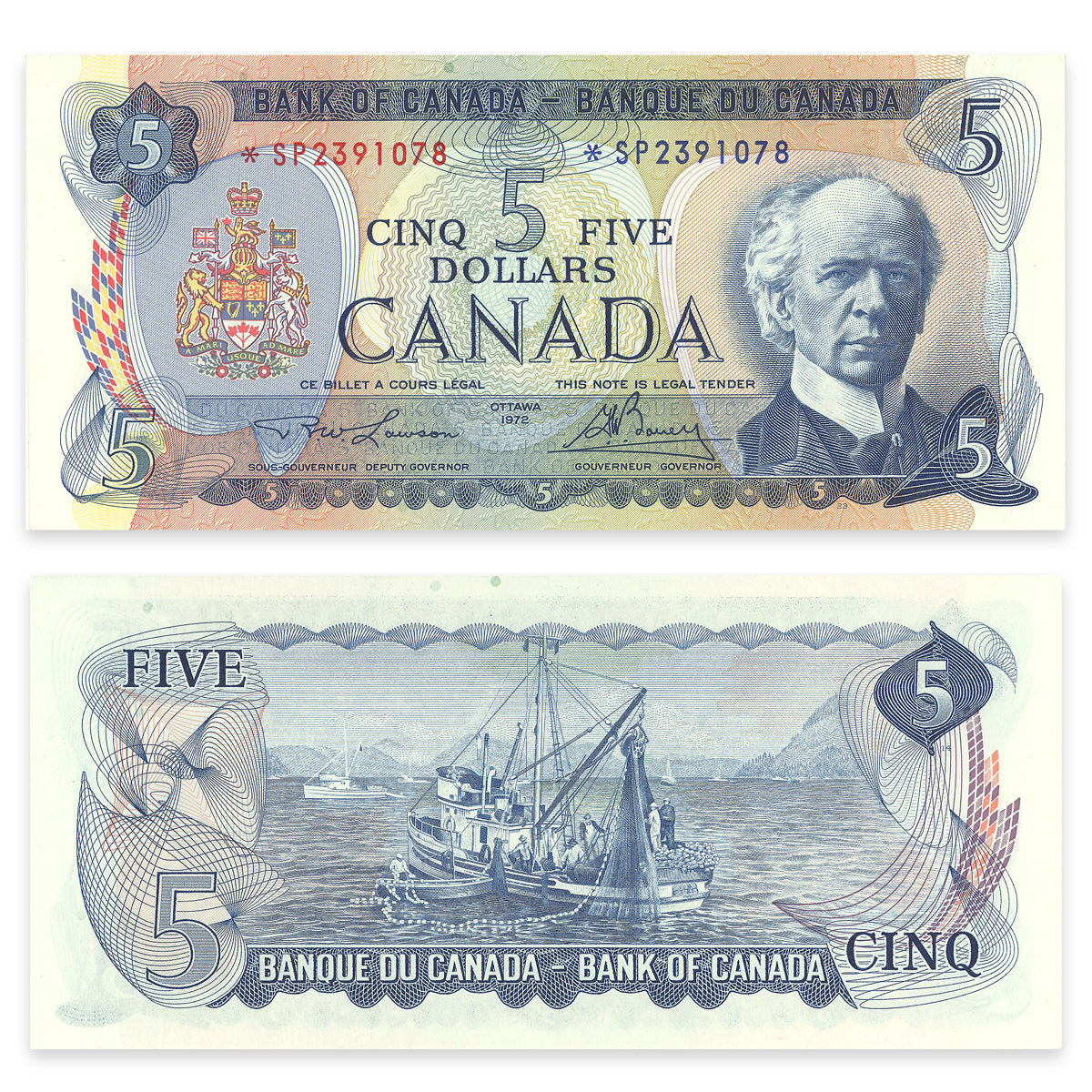 $5 1972 BC-48bA Replacement Lawson-Bouey Prefix *SP CUNC-64