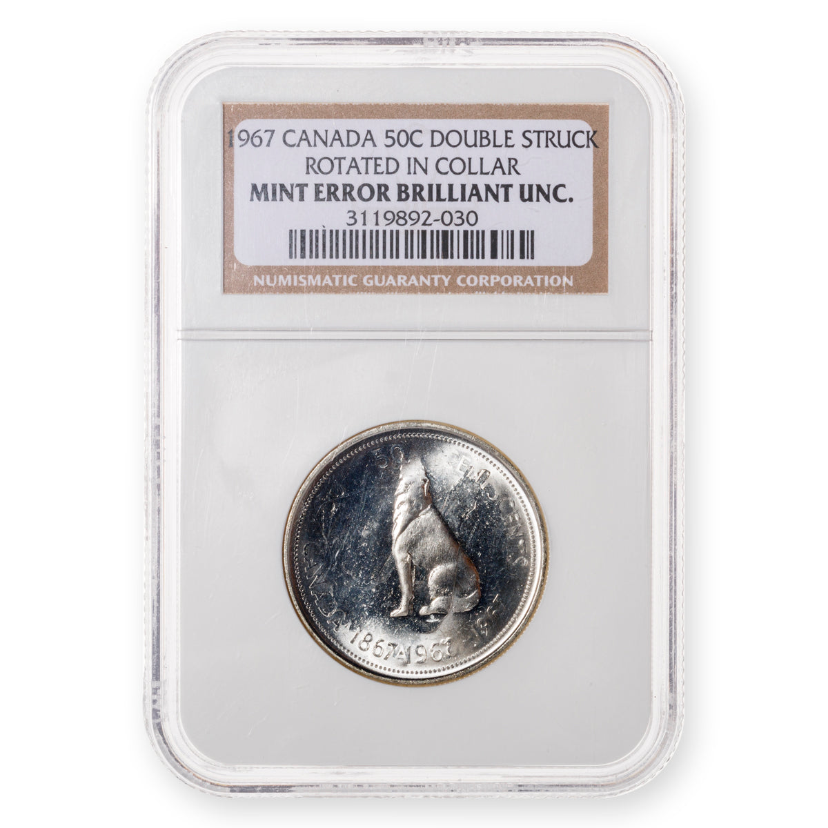 50 Cent 1967 Double Struck NGC BU