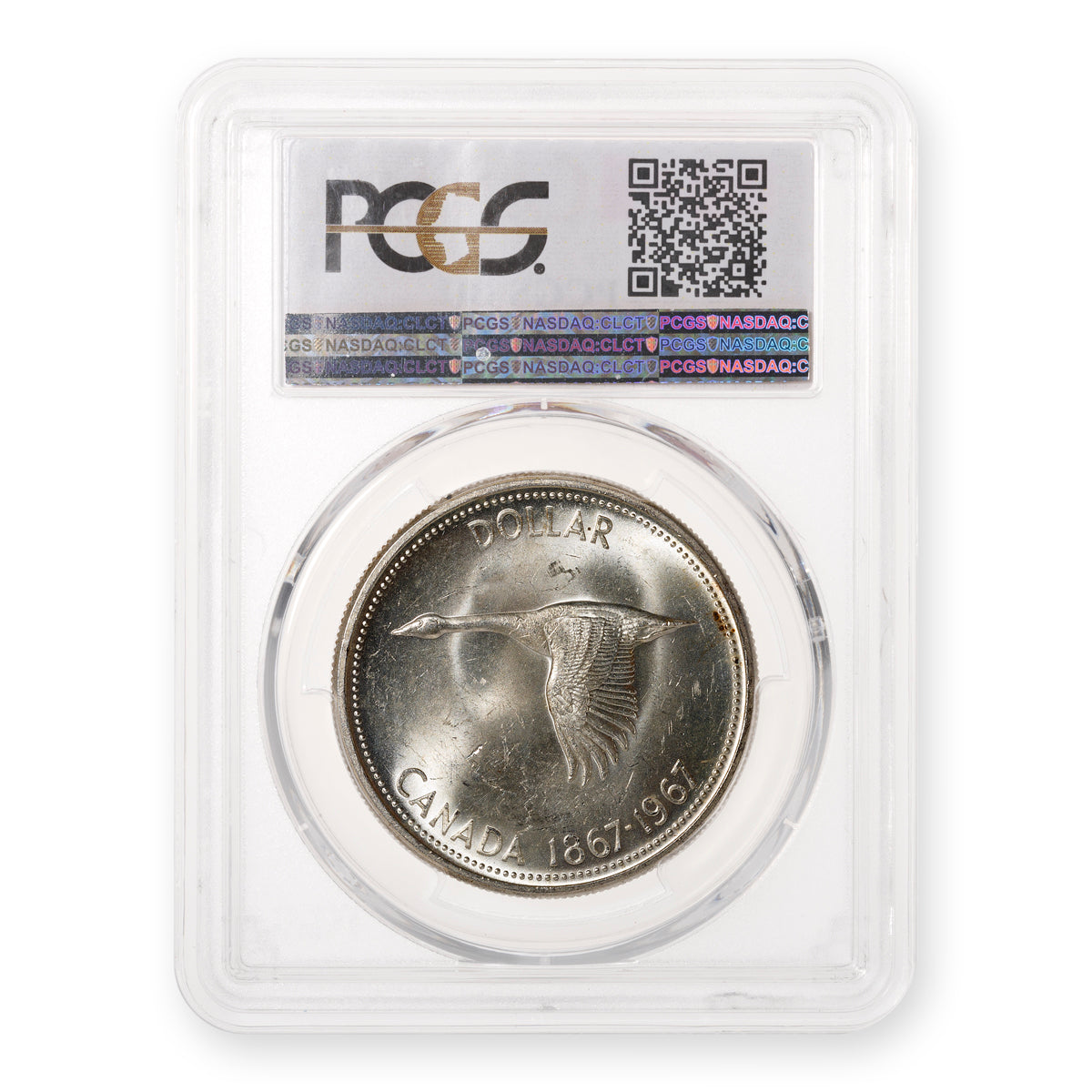 $1 1967 PCGS BU 2017 Boucherville RCNA Convention label