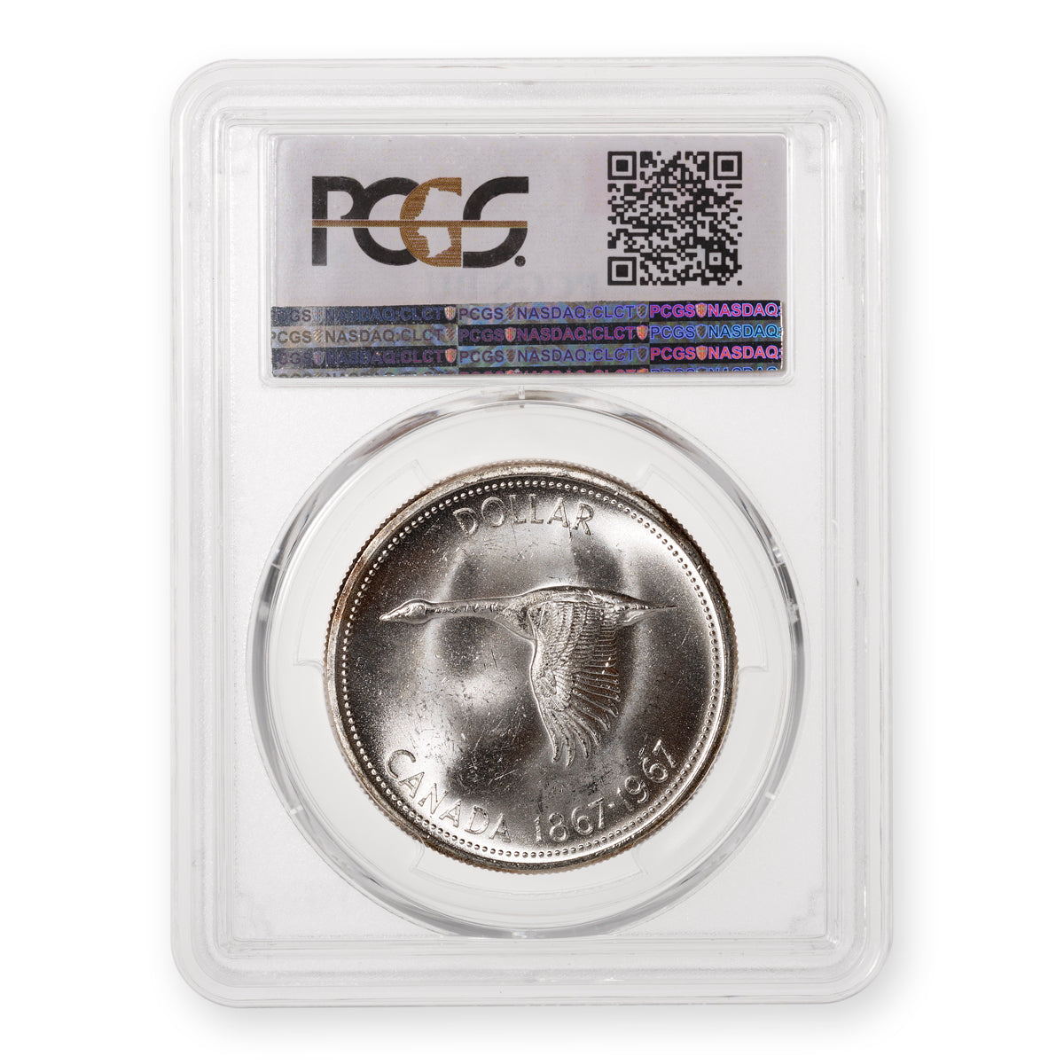 $1 1967 PCGS BU 2017 Boucherville RCNA Convention label