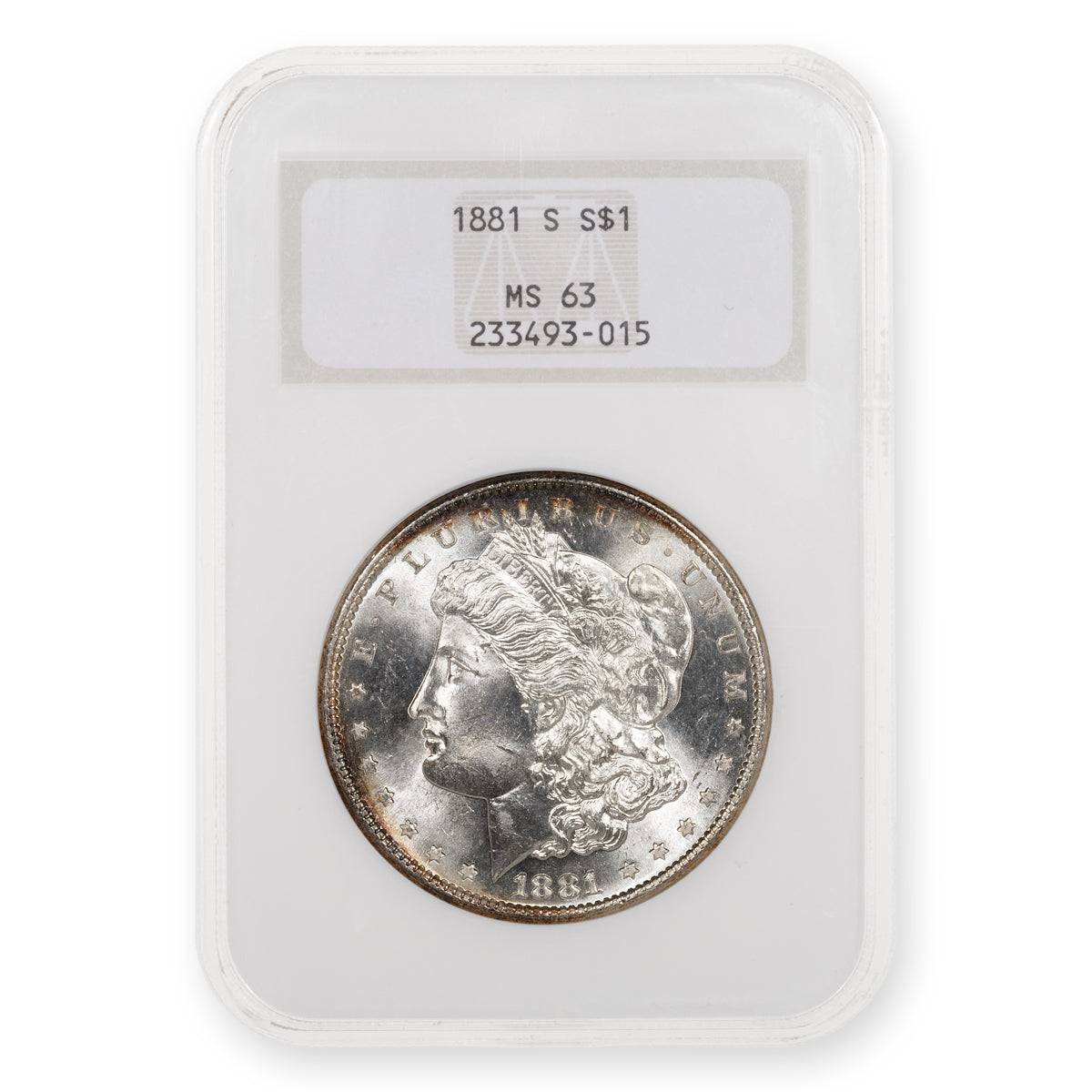 US $1 1881S Morgan NGC MS-63