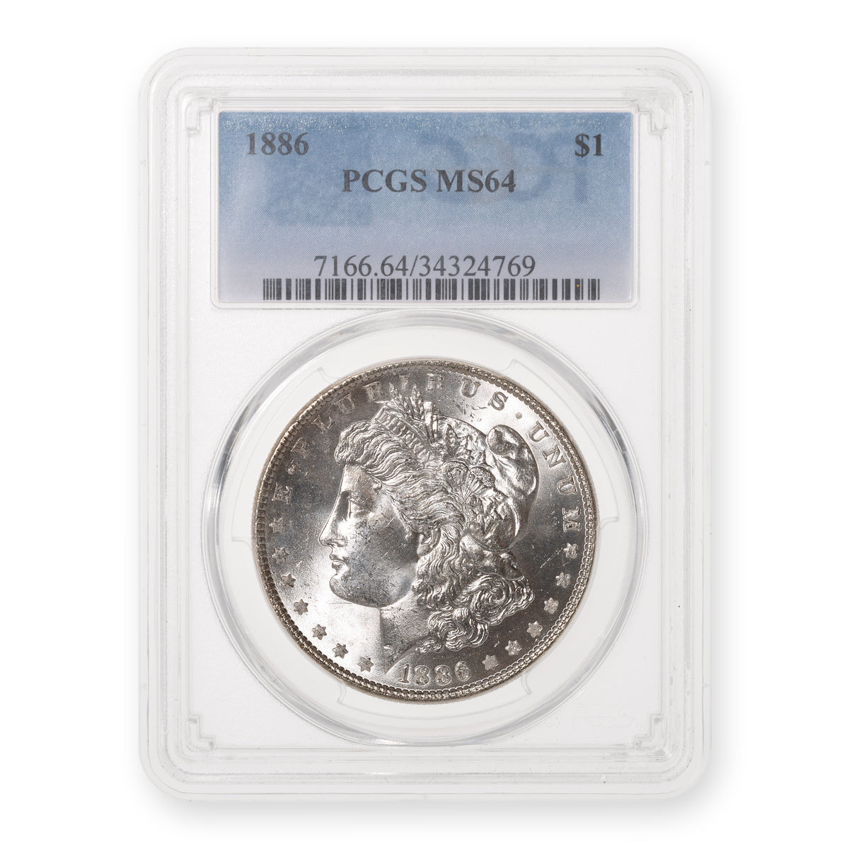 US $1 1886 Morgan PCGS MS-64