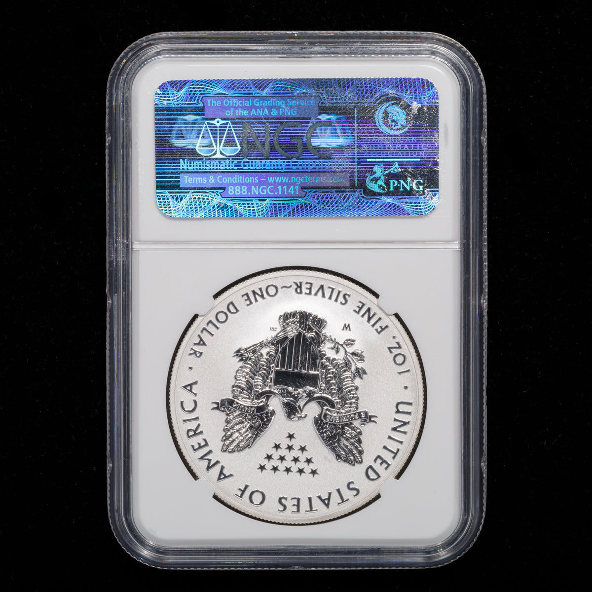 US 1oz .999 Fine Silver $1 Eagle: West Point 75th Anniversary Reverse Proof 2013 W PR-69