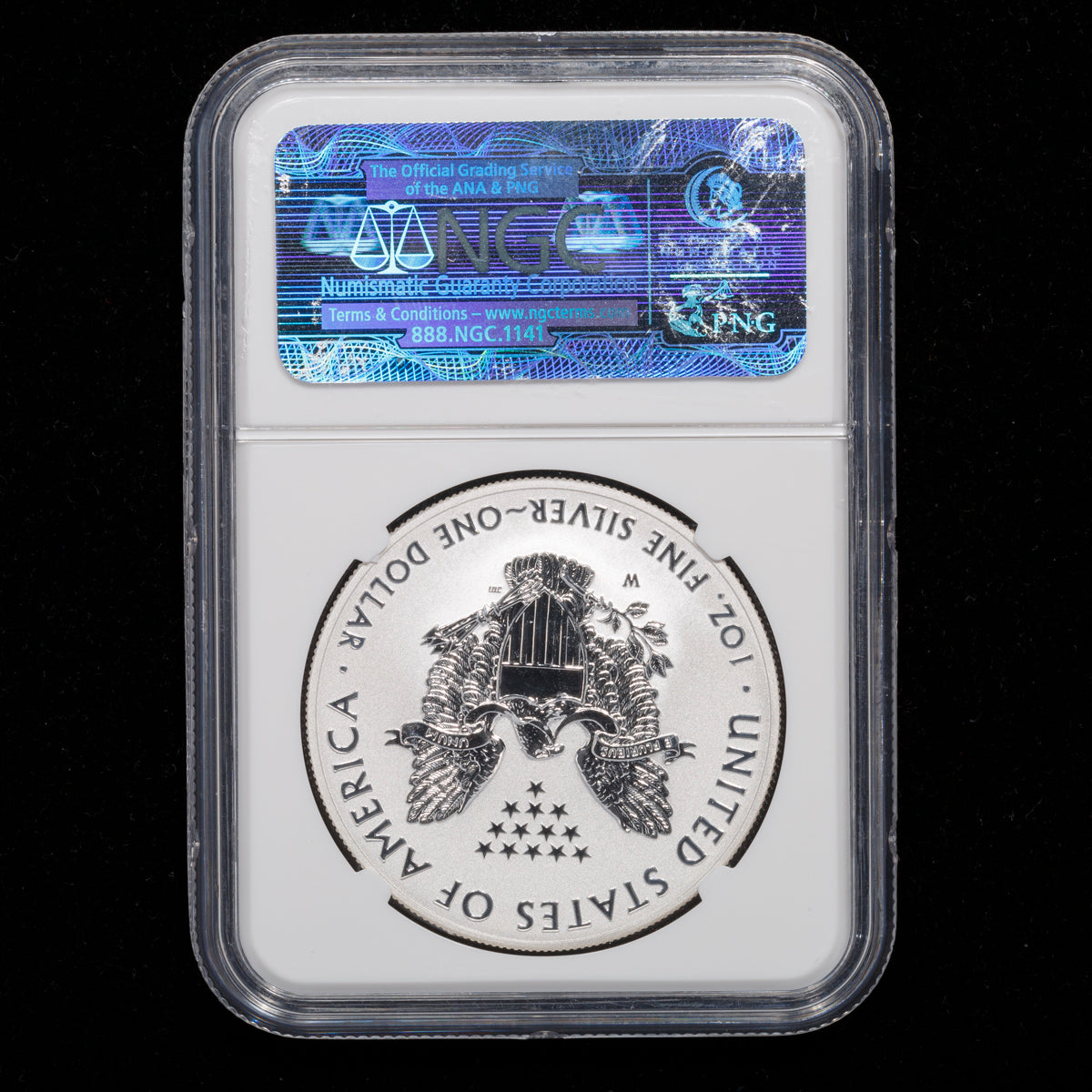 US 1oz .999 Fine Silver $1 Eagle: West Point 75th Anniversary Reverse Proof 2013 W PR-69