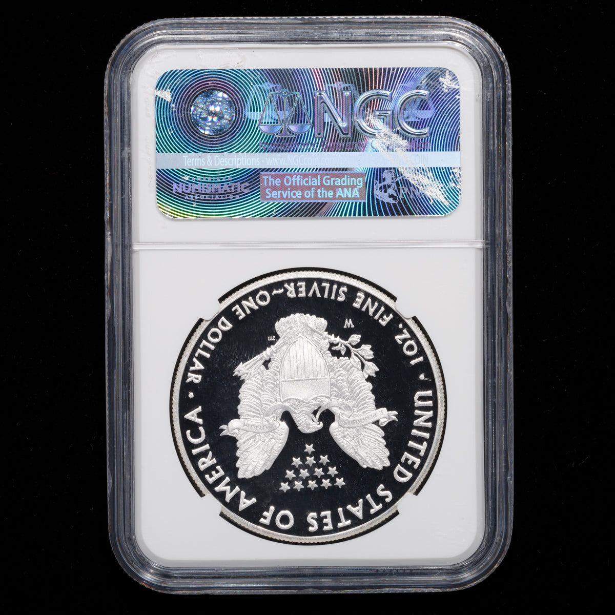 US 1oz .999 Fine Silver $1 Eagle: 2017 W PR-70 Ultra Cameo