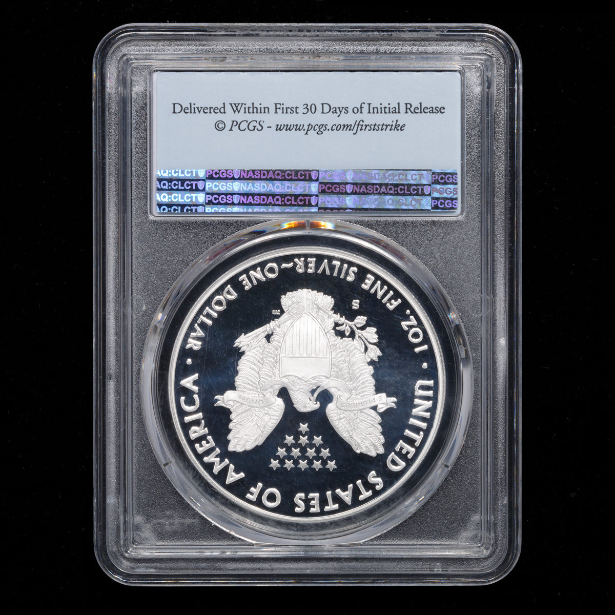 US 1oz .999 Fine Silver $1 Eagle: 2019 S PR-70 DCAM