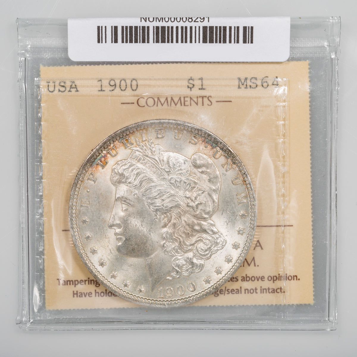 US $1 1900 Morgan ICCS MS-64