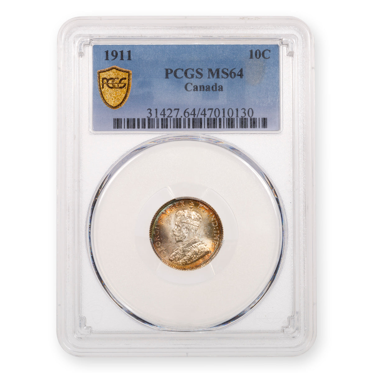 10 Cent 1911 PCGS MS-64