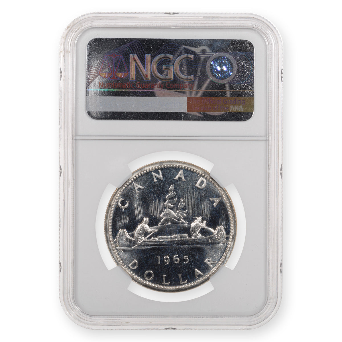 $1 1965 Small Beads Pointed 5 NGC PL-65