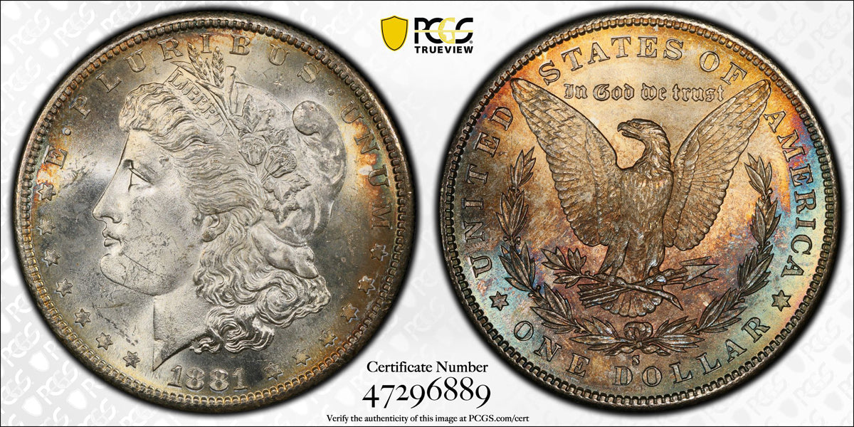 $1 1881S PCGS MS-64