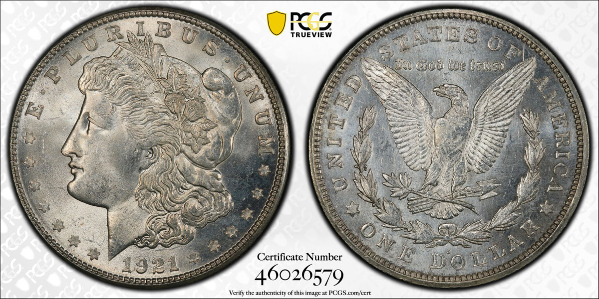 $1 1921S PCGS MS-64