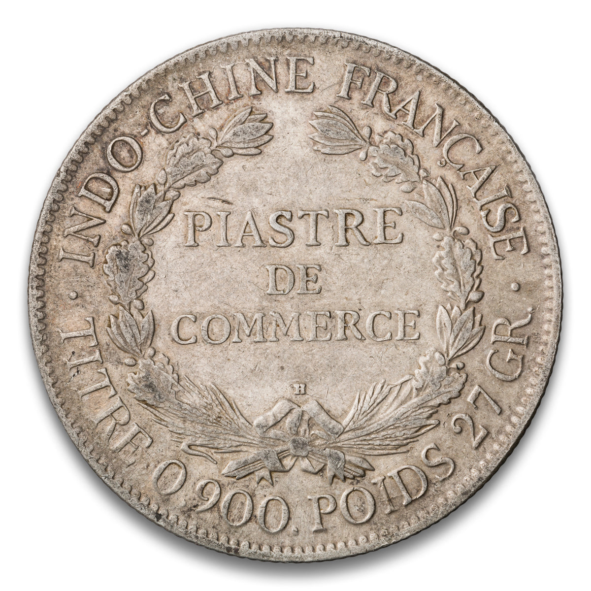 French Indo-China Silver 1 Piastre 1921