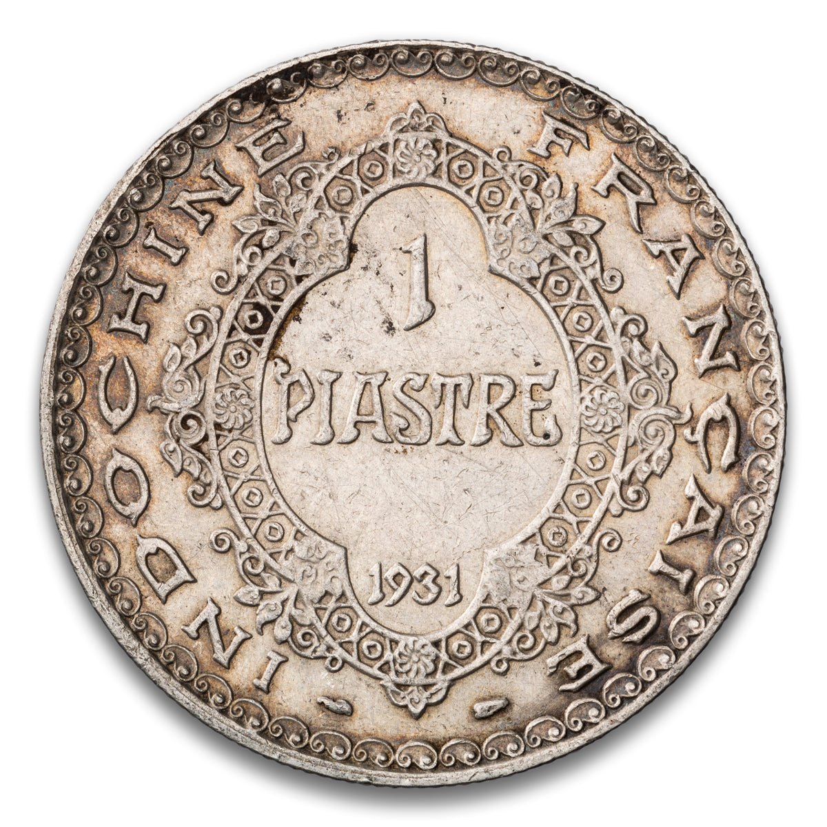 French Indo-China Silver 1 Piastre 1931