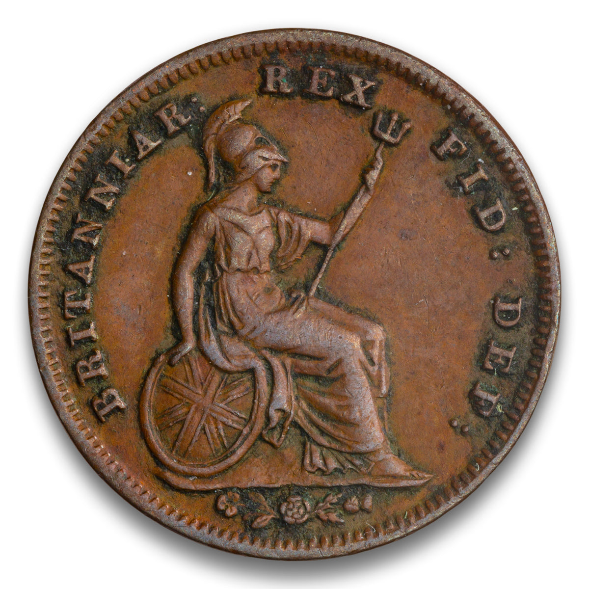 Great Britain / Malta Base 1/3 Farthing 1835