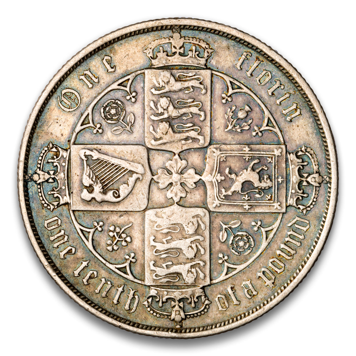 Great Britain Silver 1 Florin 1881