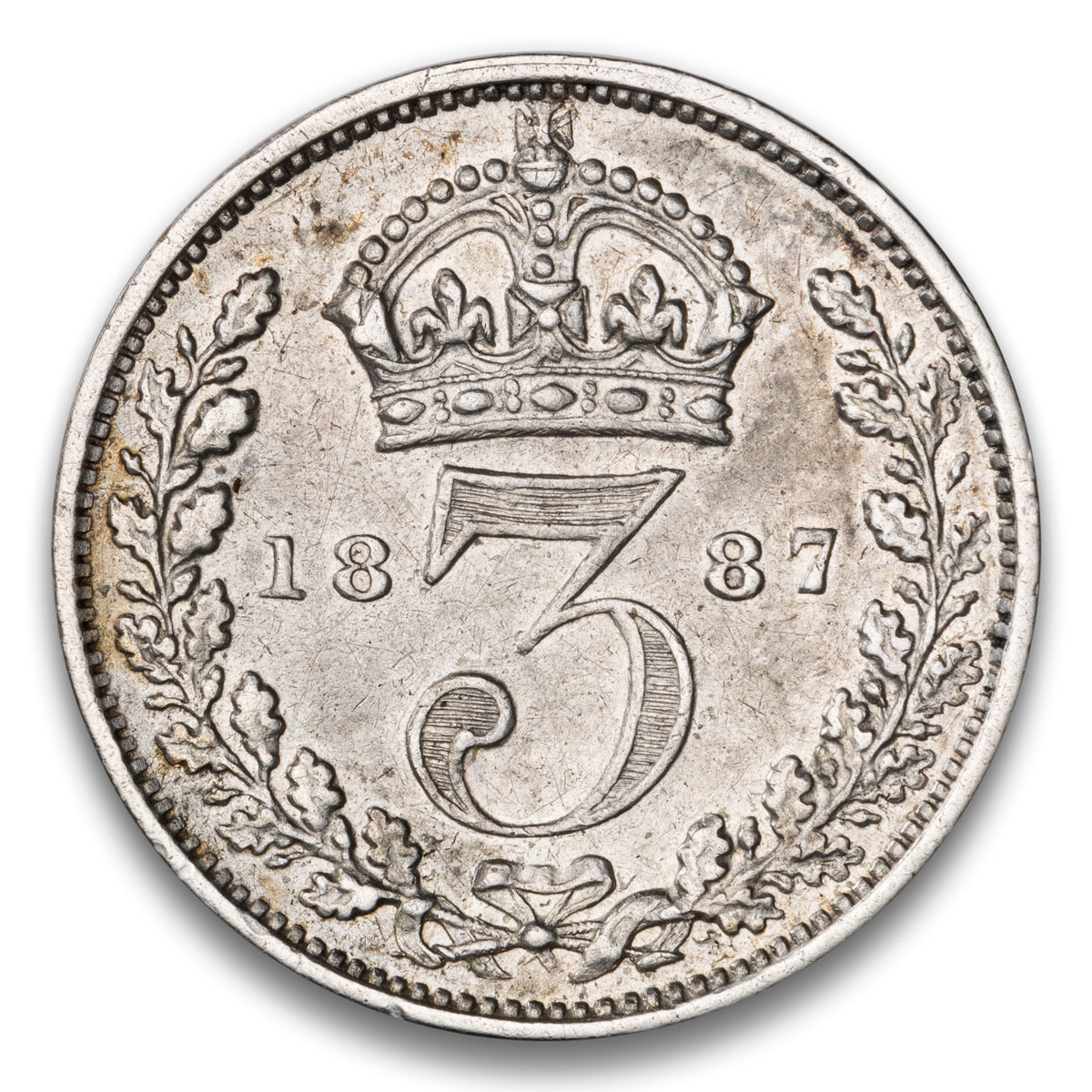 Great Britain Silver 3 Pence 1887