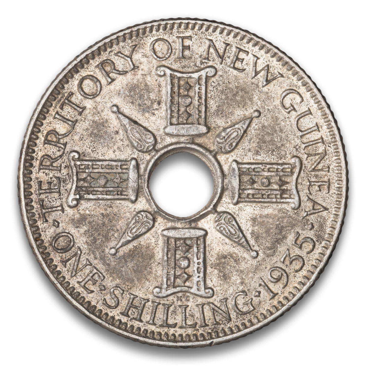 New Guinea Silver 1 shilling 1935