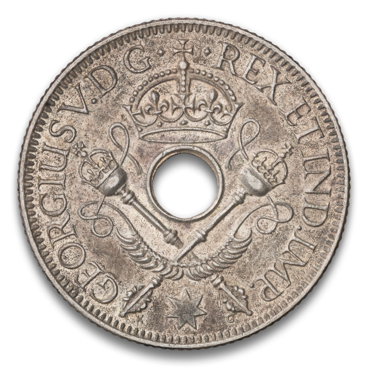 New Guinea Silver 1 shilling 1935