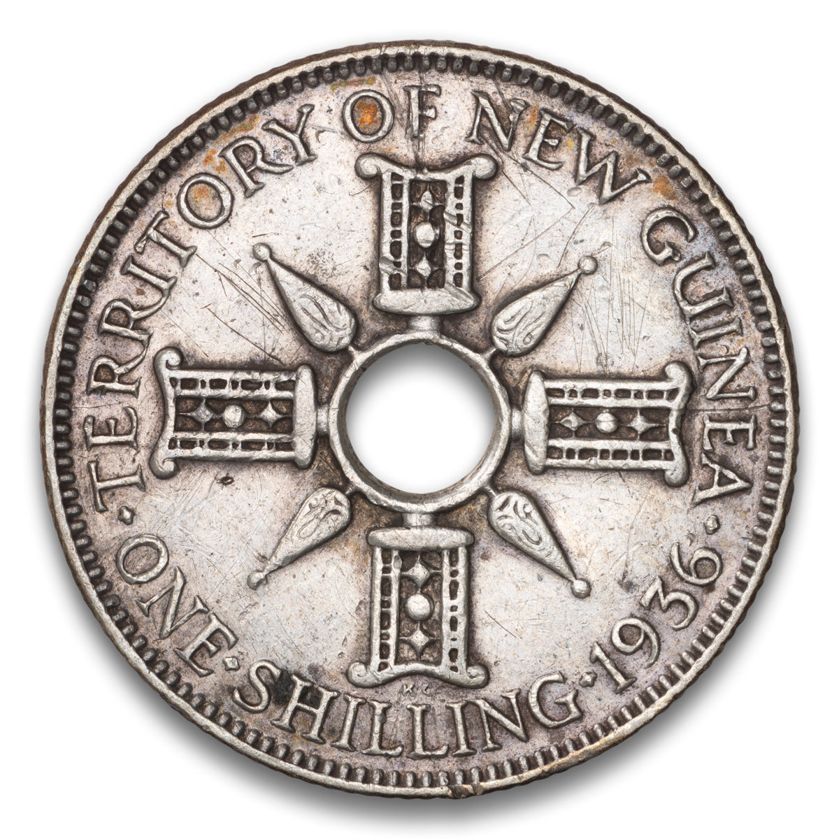 New Guinea Silver 1 shilling 1936