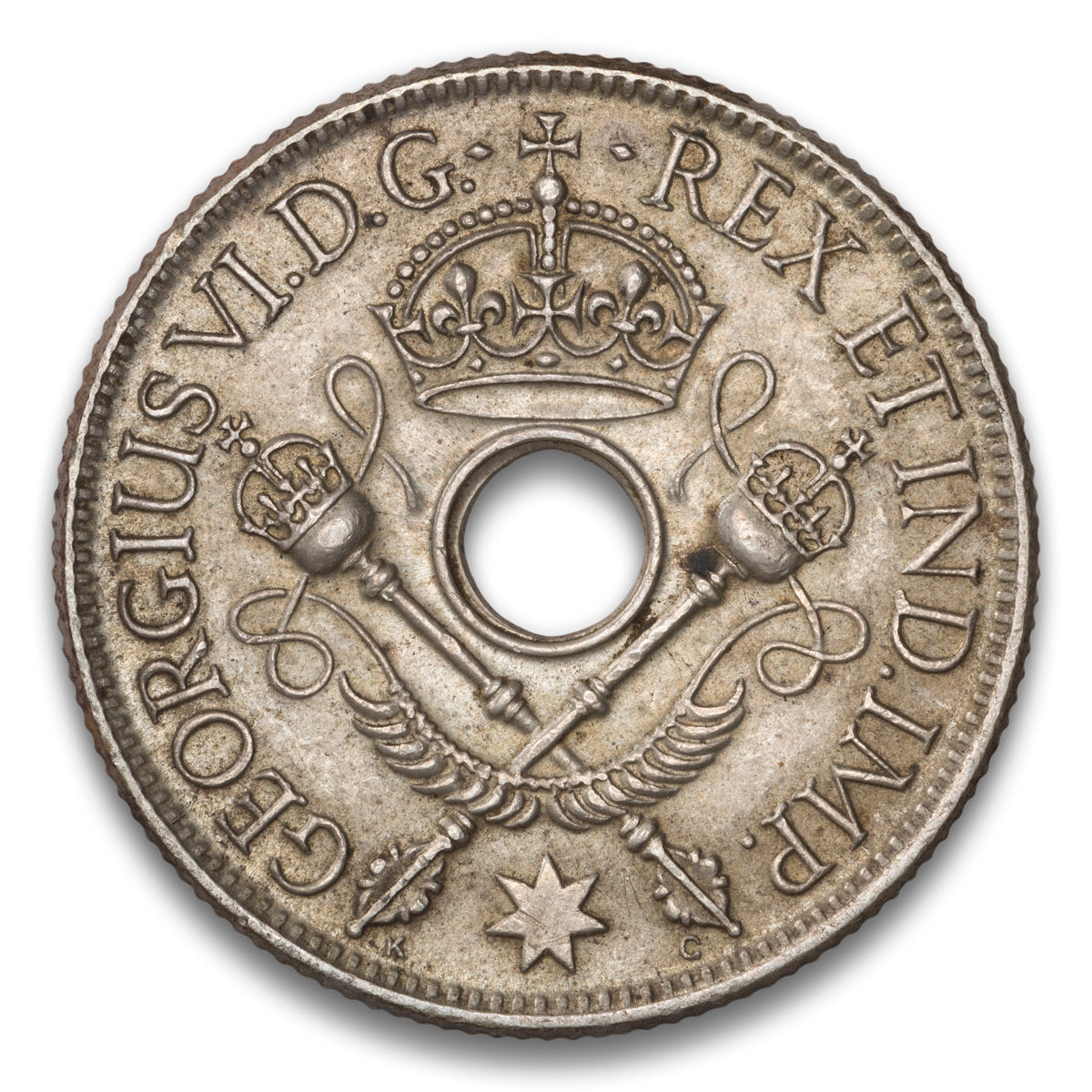 New Guinea Silver 1 shilling 1938