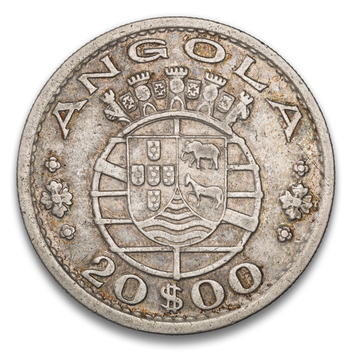 Angola - Portugal Silver 20 Escudos 1952
