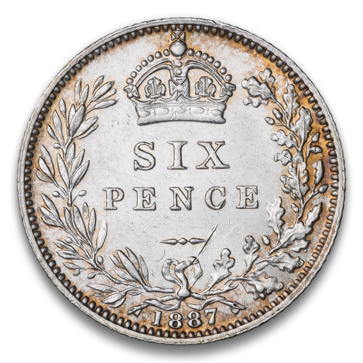 Great Britain Silver 6 Pence 1887