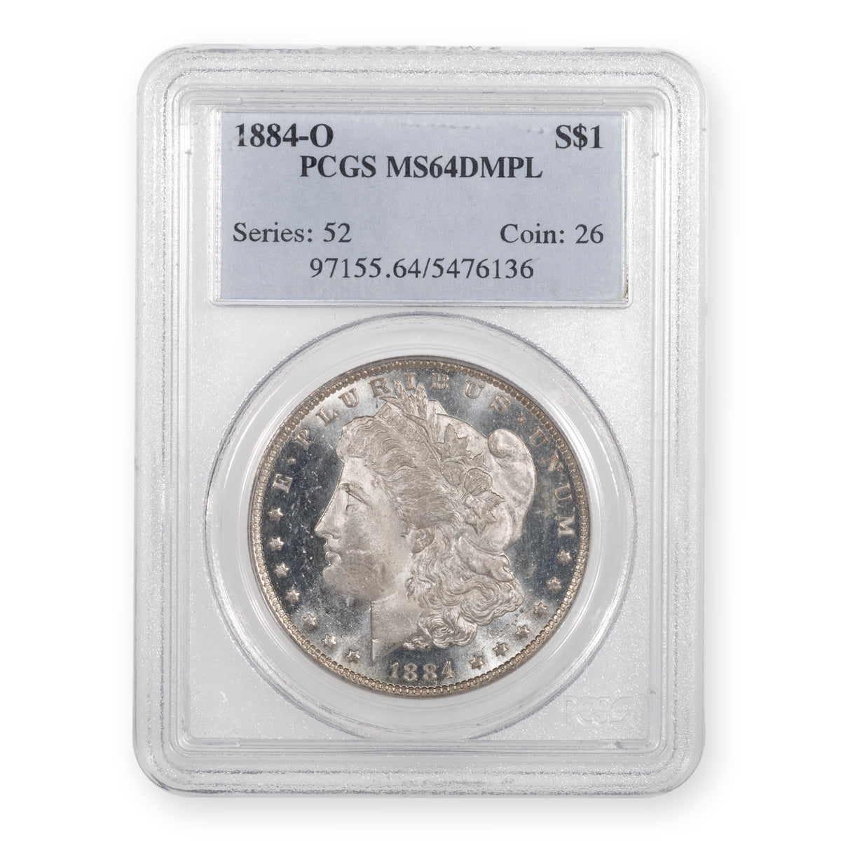 US $1 1884O Morgan Dollar PCGS MS-64 DMPL