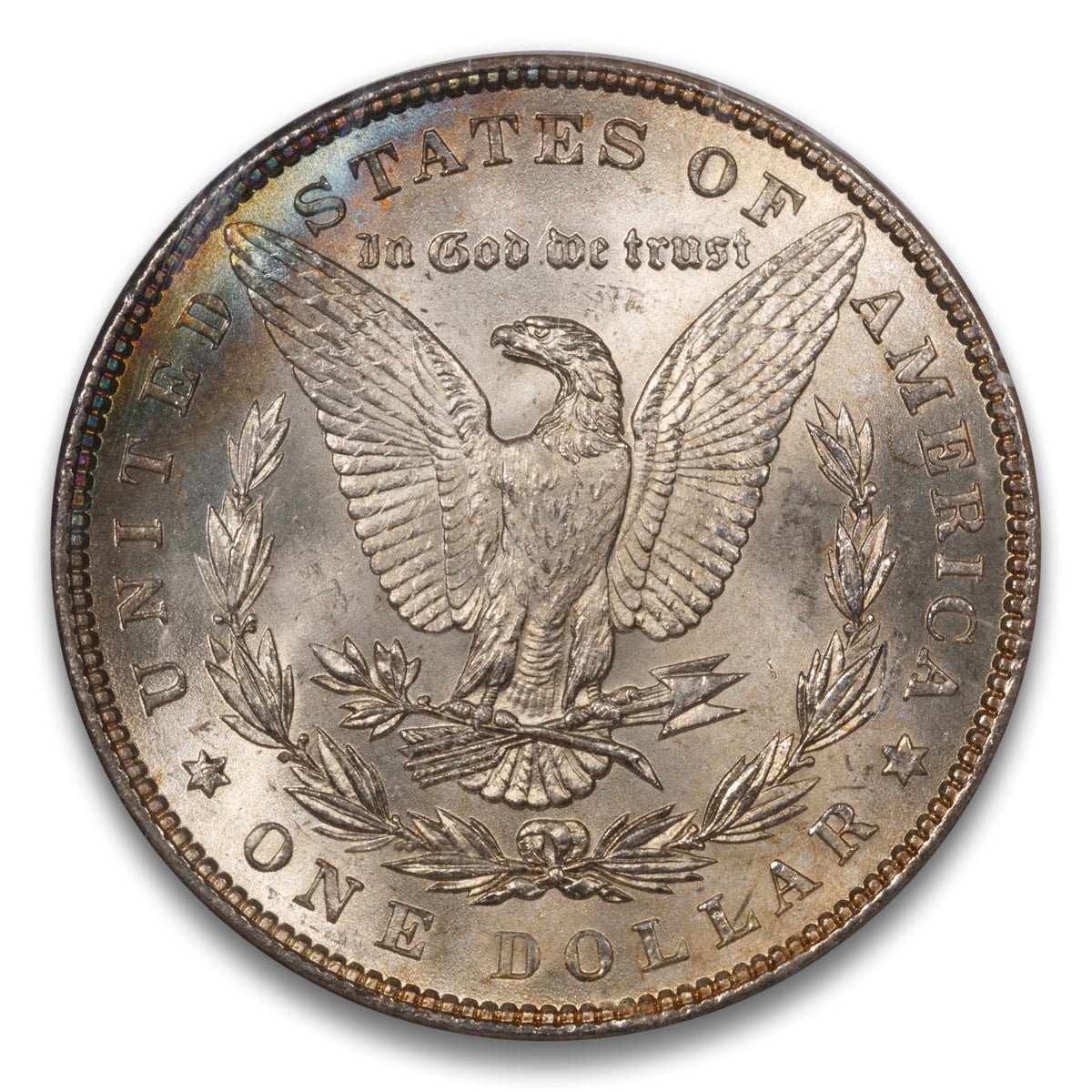 US $1 1886 Morgan Dollar PCGS MS-65 CAC Green Bean