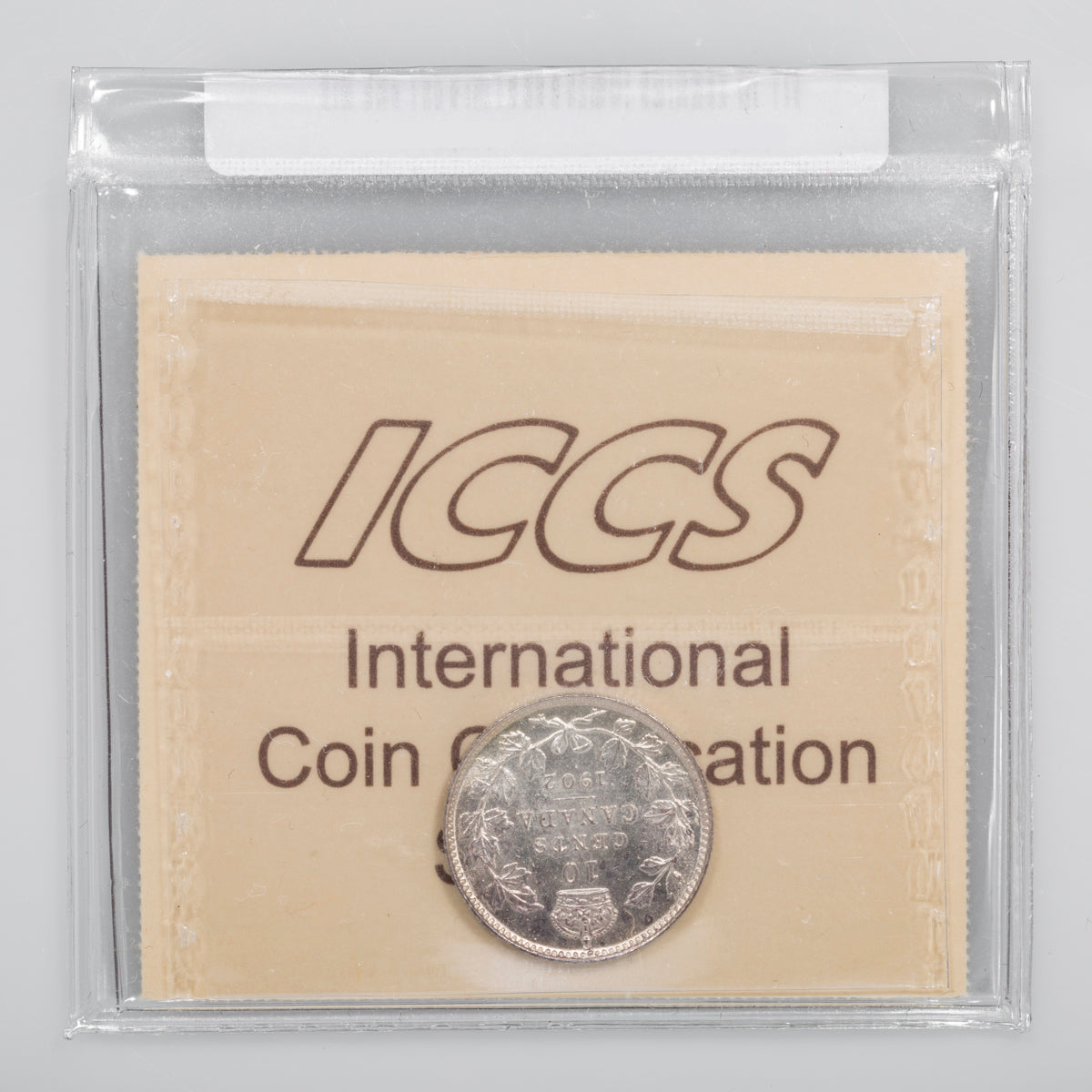 10 Cent 1902 ICCS MS-64