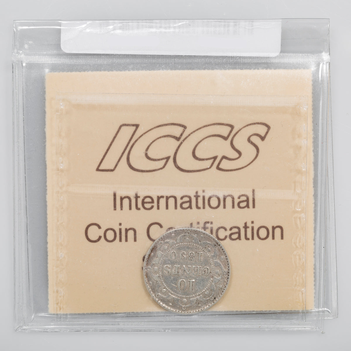 NFLD 10 Cent 1890 ICCS VF-30