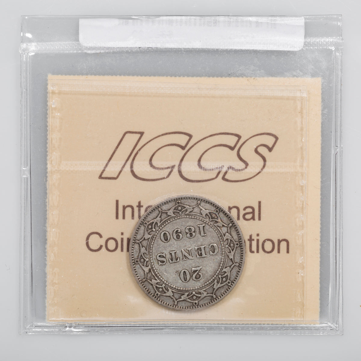 NFLD 20 Cent 1890 ICCS EF-40