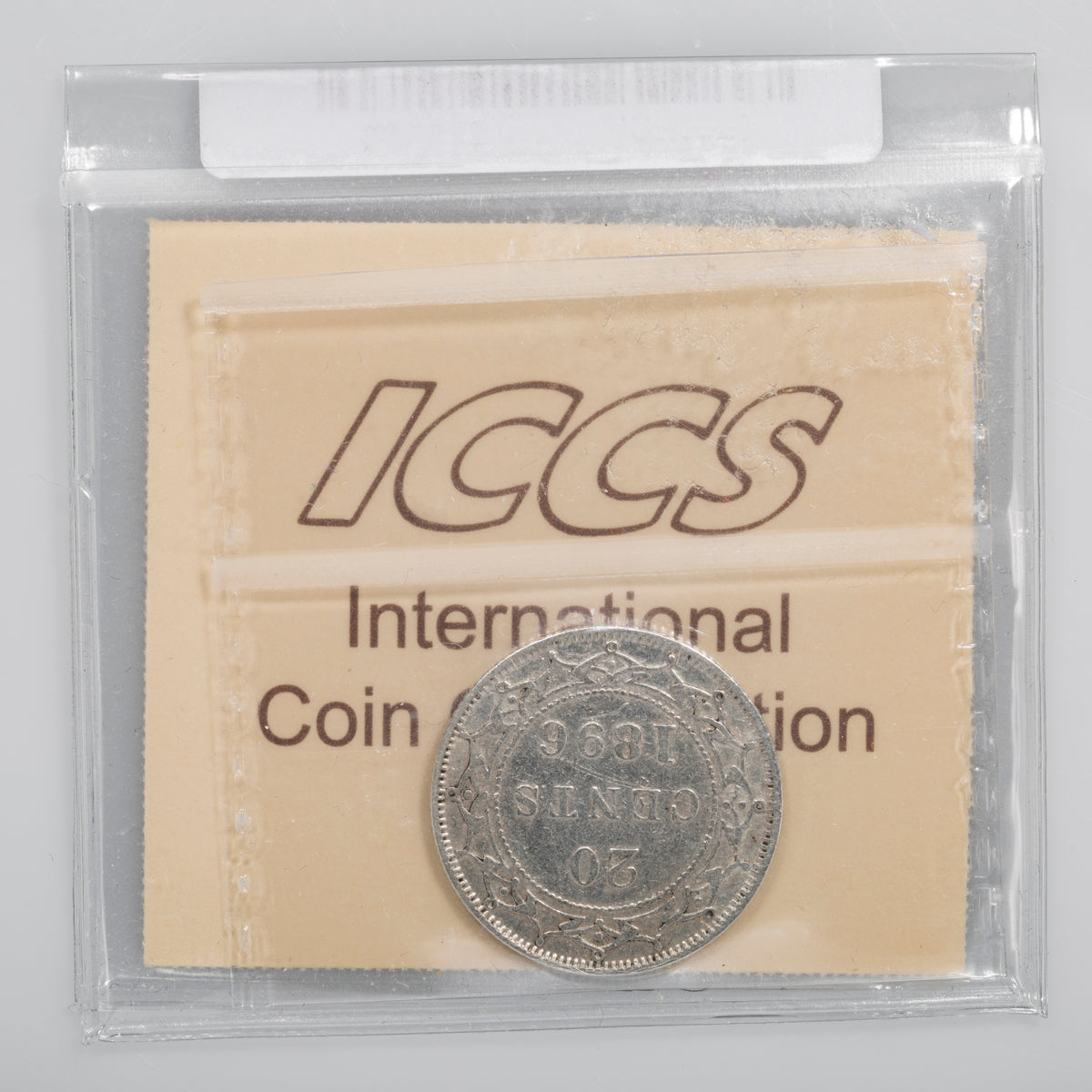 NFLD 20 Cent 1896 Obverse 2 ICCS VF-30