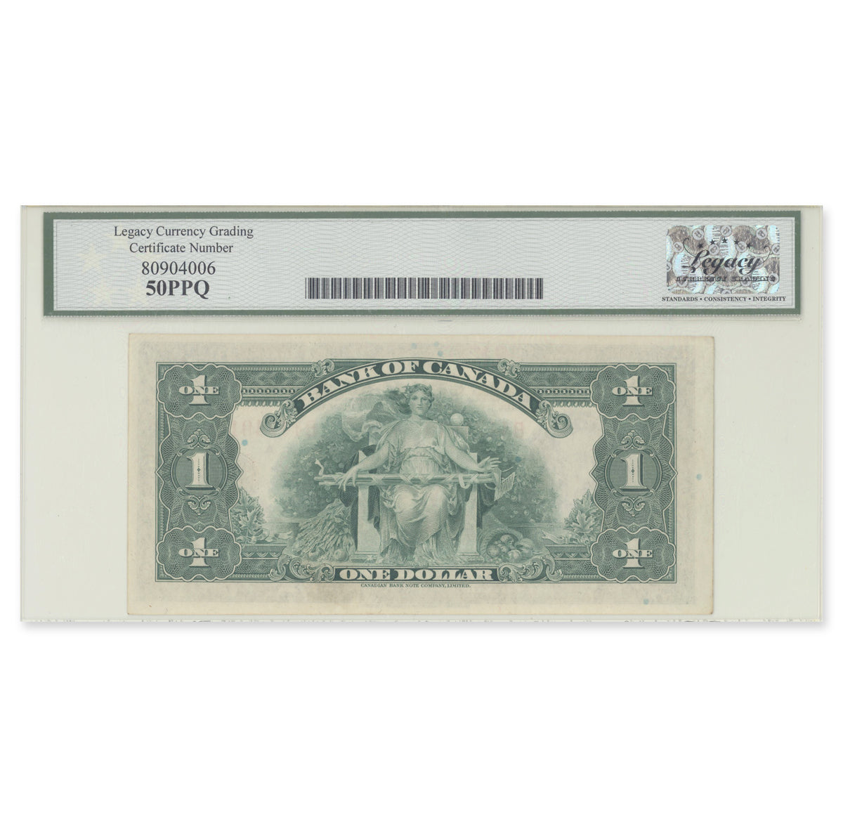 $1 1935 BC-1 English Osborne-Towers Prefix B Legacy AU-50 PPQ