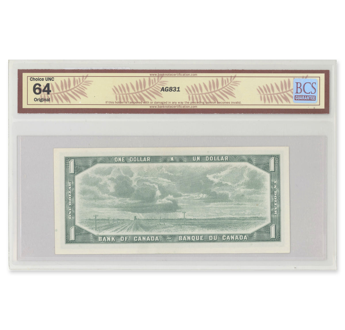 $1 1954 Modified Series BC-37d Lawson-Bouey Prefix E/I BCS CUNC-64 Original